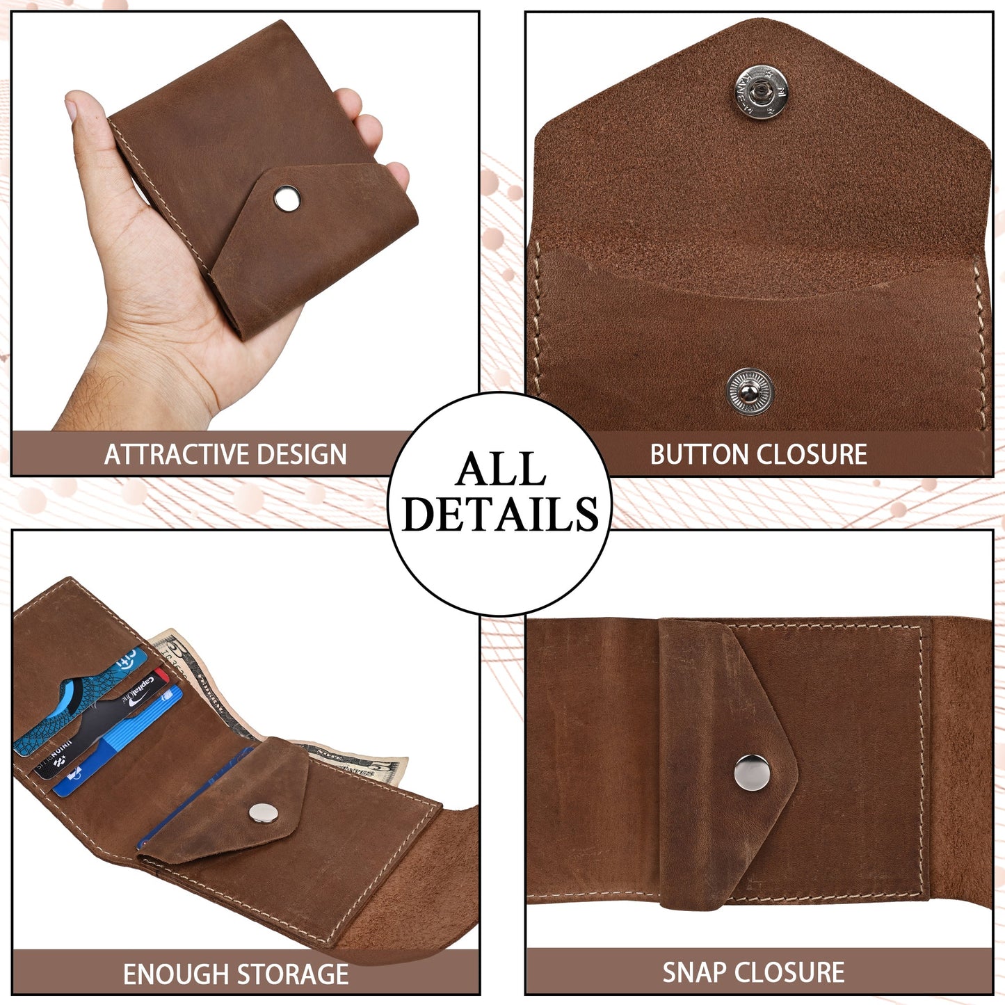 GT-SQRWLT Unisex Square Wallet