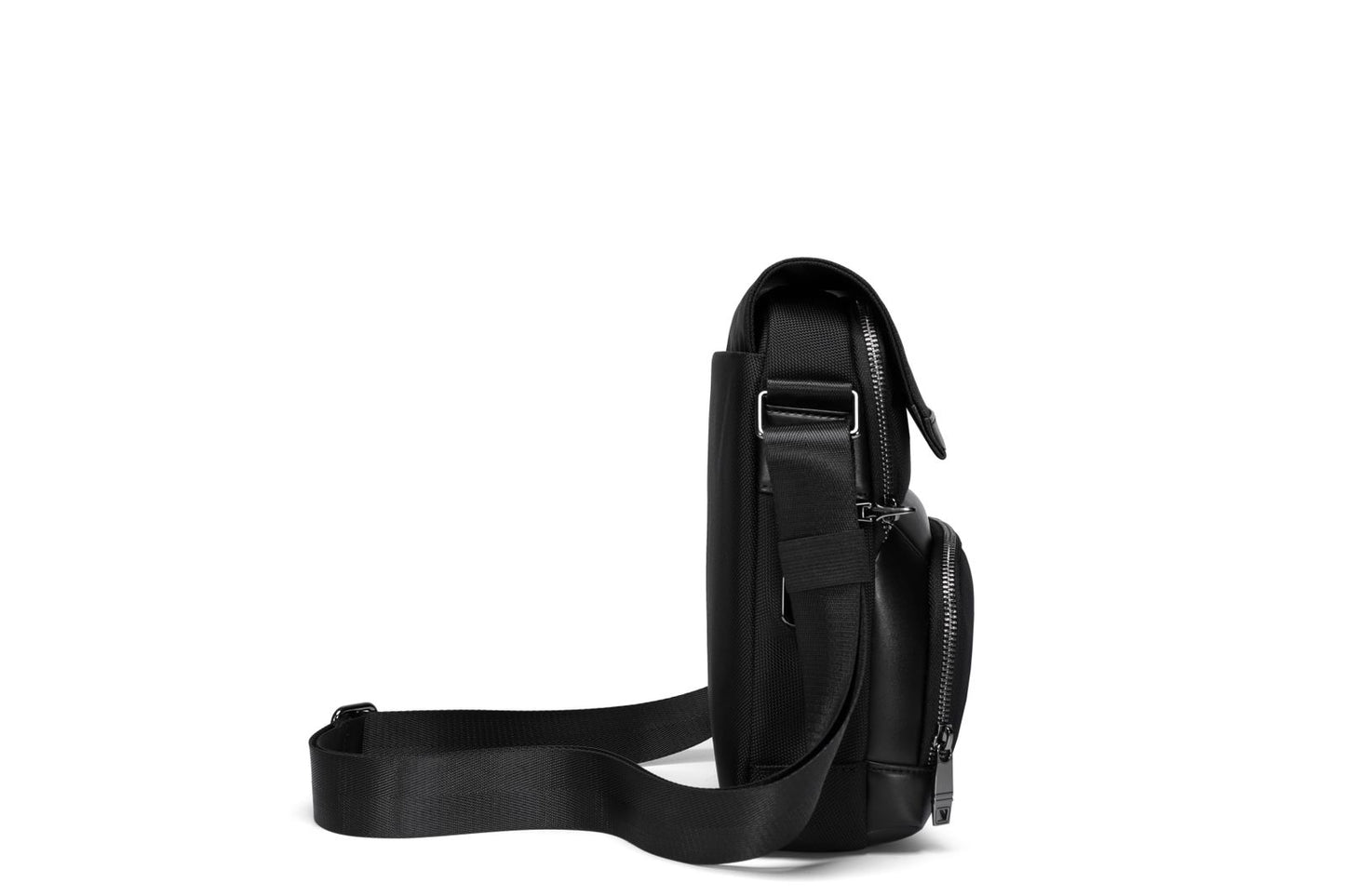 GRAINS AND TAN Modern Carry™ Smart Fingerprint Crossbody Bag – Black