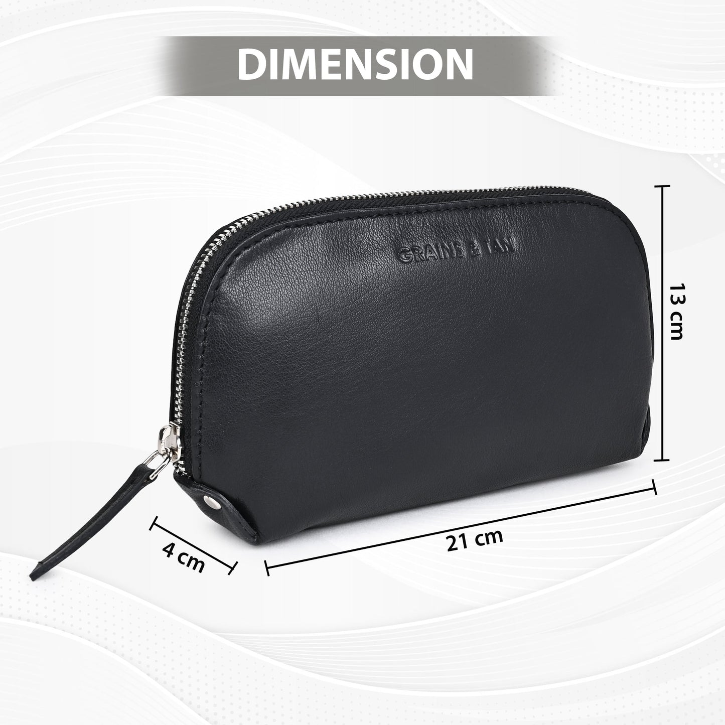 GRAINS & TAN MAKEUP POUCH (GT-104)