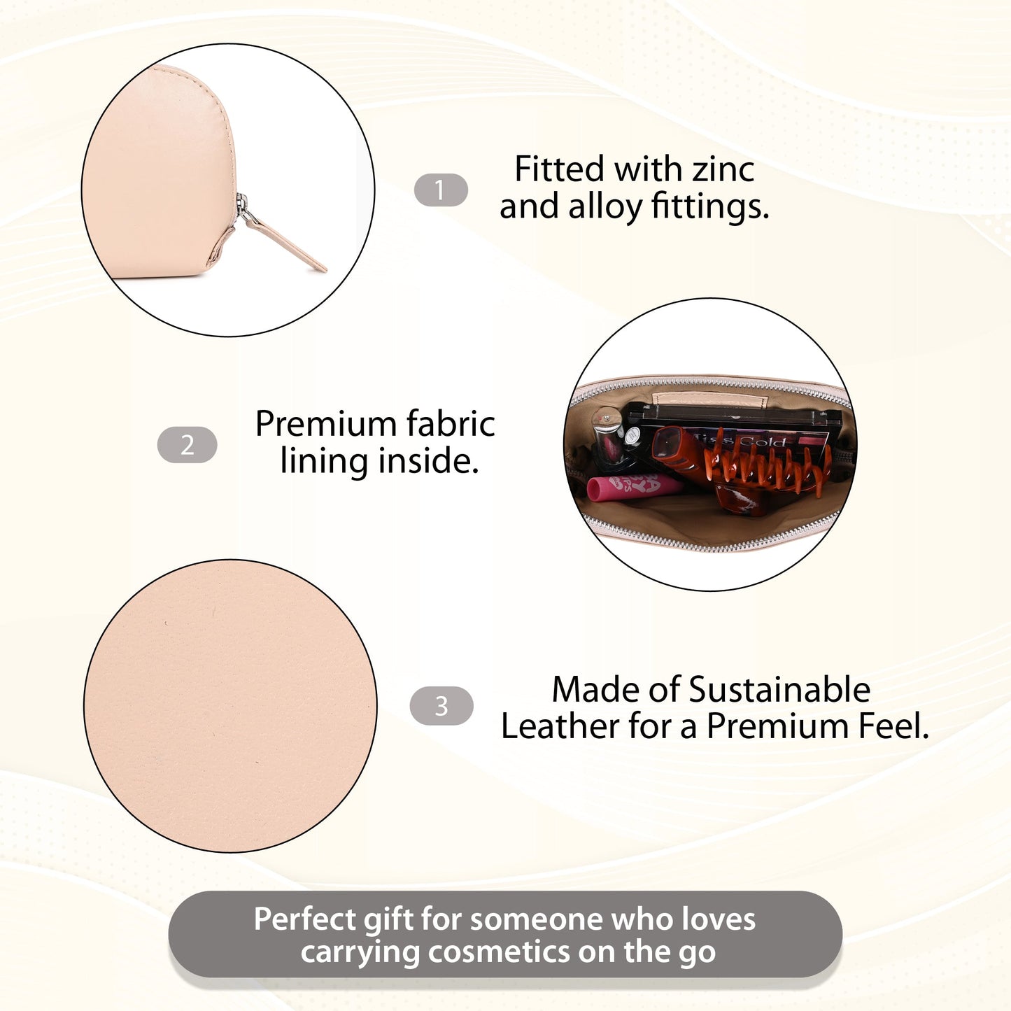 GRAINS & TAN MAKEUP POUCH (GT-104)