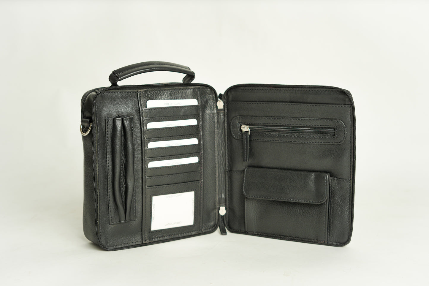 GRAINS & TAN Full-Grain Leather Messenger Bag for Men