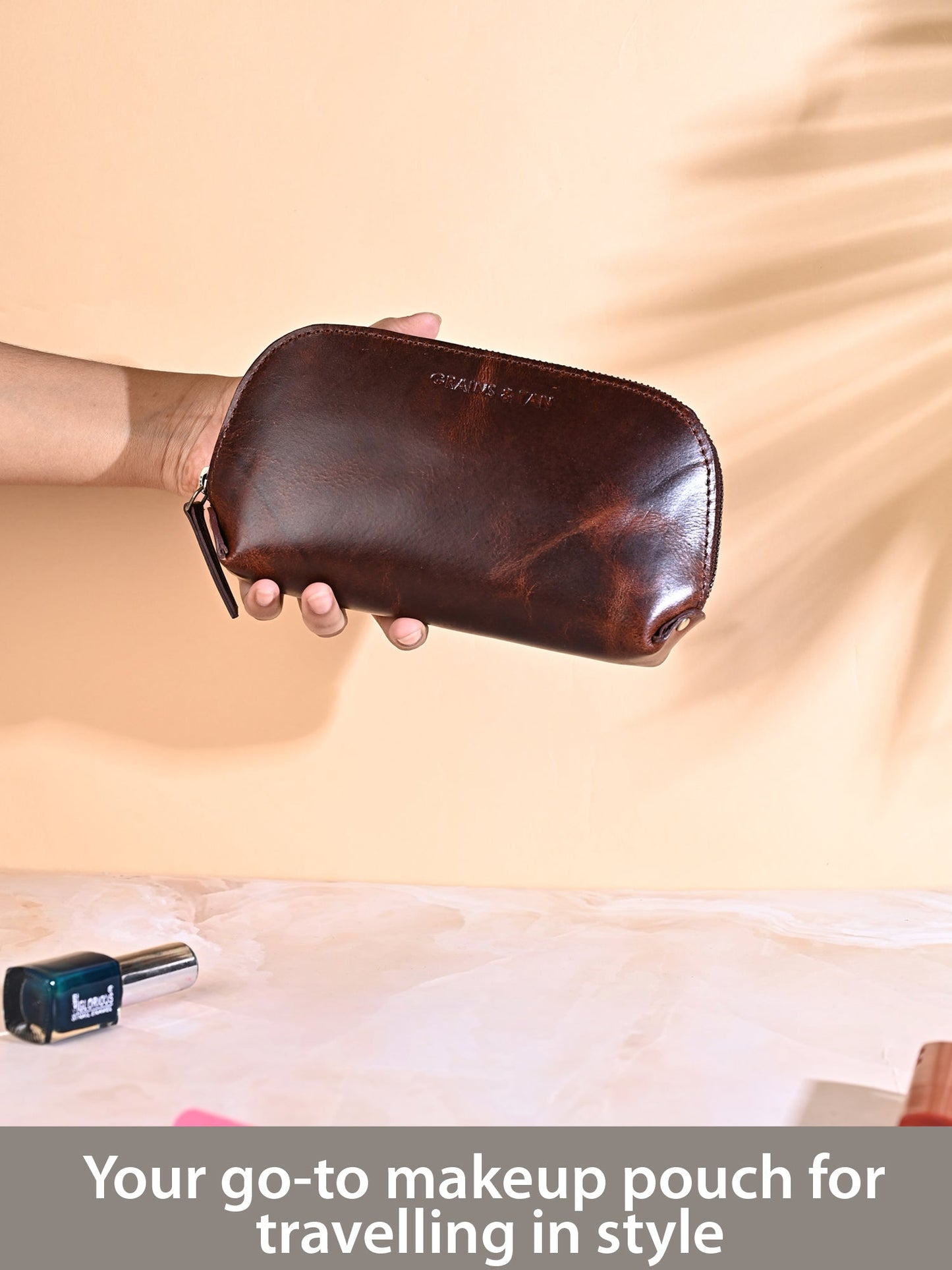 GRAINS & TAN MAKEUP POUCH (GT-104)