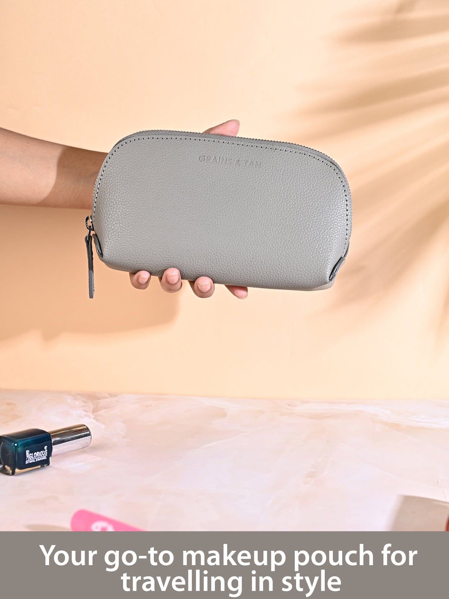 GRAINS & TAN MAKEUP POUCH (GT-104)