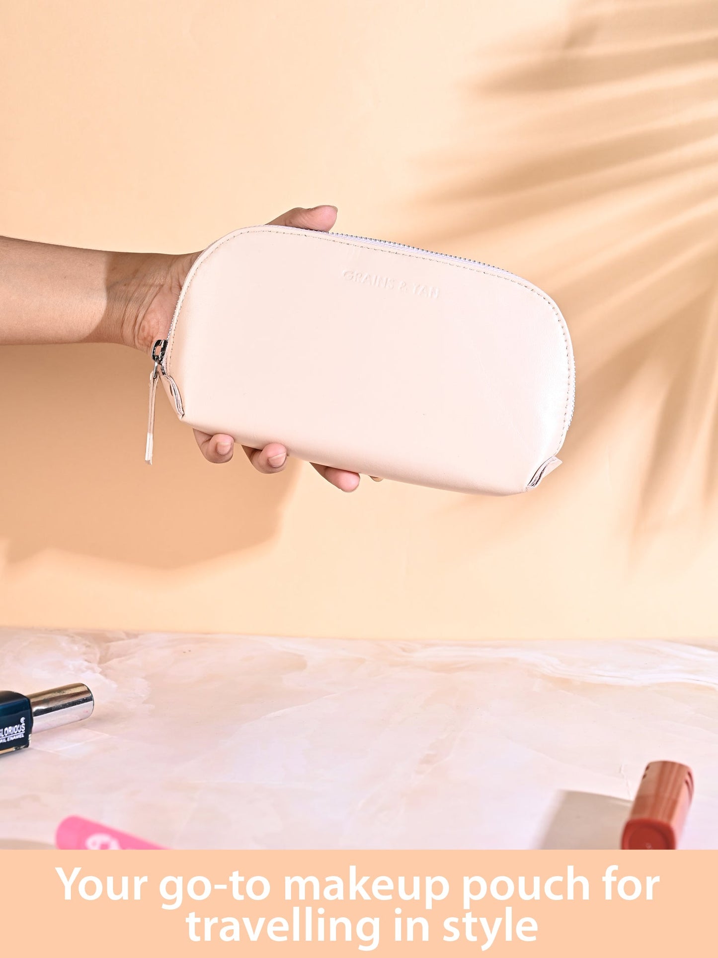 GRAINS & TAN MAKEUP POUCH (GT-104)